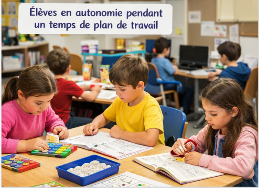 Le plan de travail à l’école primaire : autonomie, différenciation et engagement
